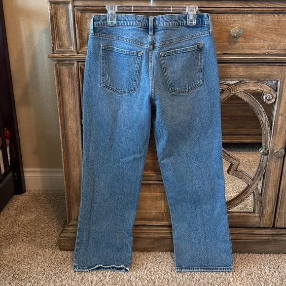 Abercrombie & Fitch baggy low rise jean 28/6s denim casual relaxed wide bootcut - Picture 4 of 6